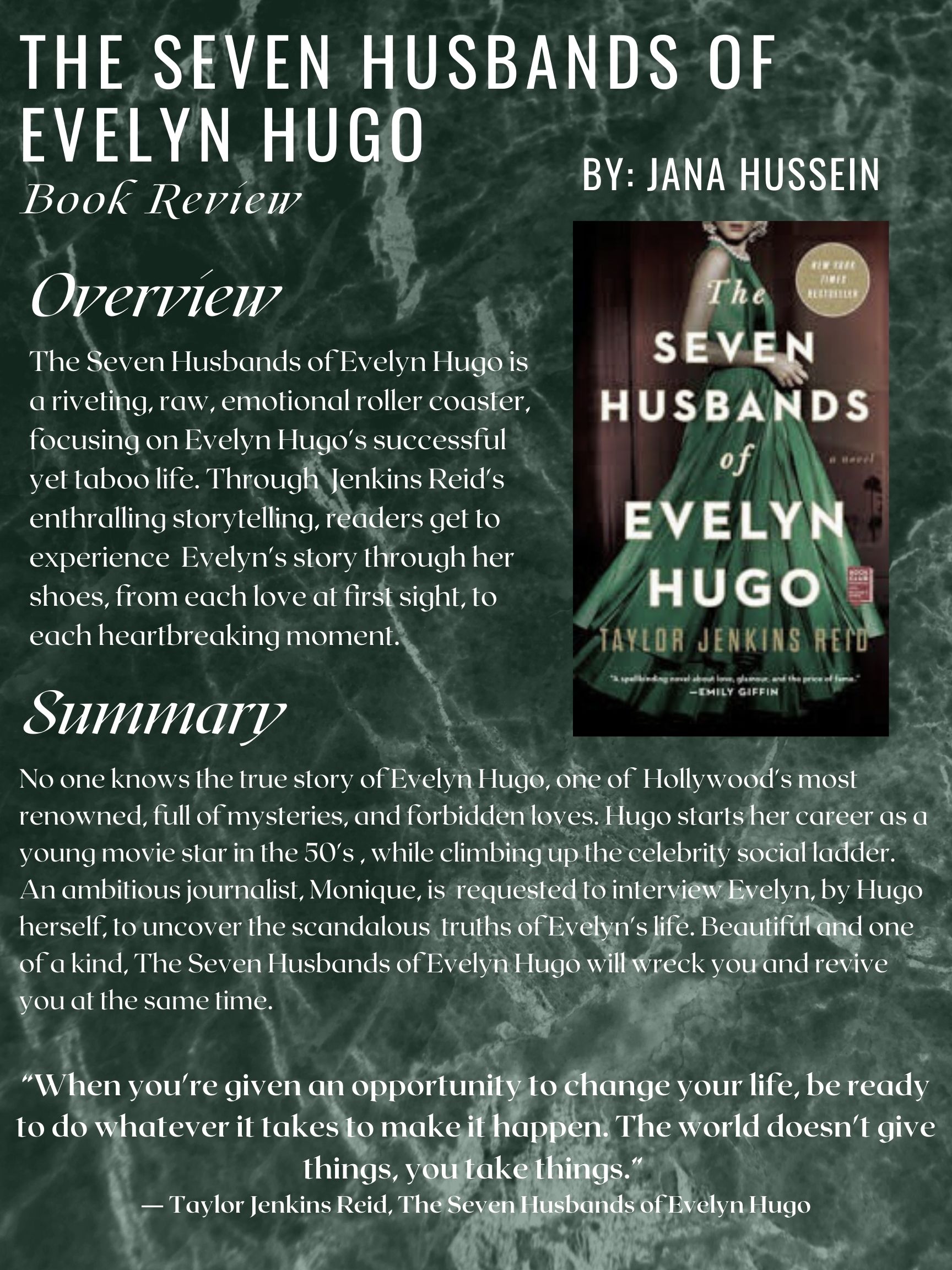 book review for the seven husbands of evelyn hugo